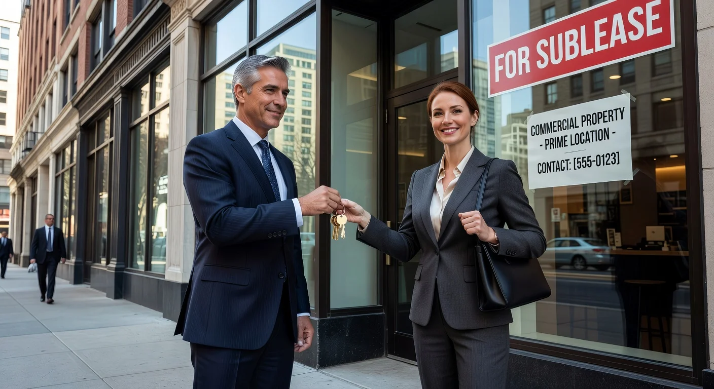 Commercial property lease keys handover