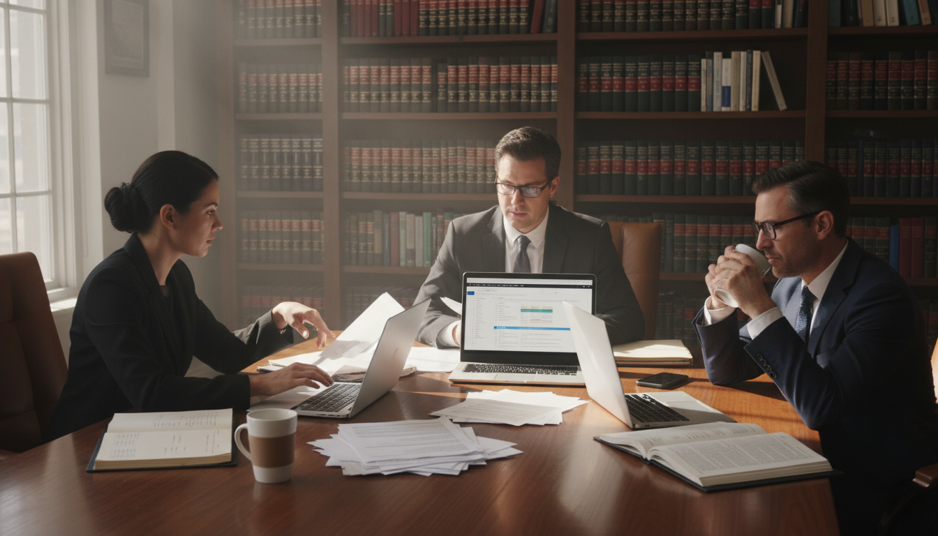 Legal team drafting sublease agreement