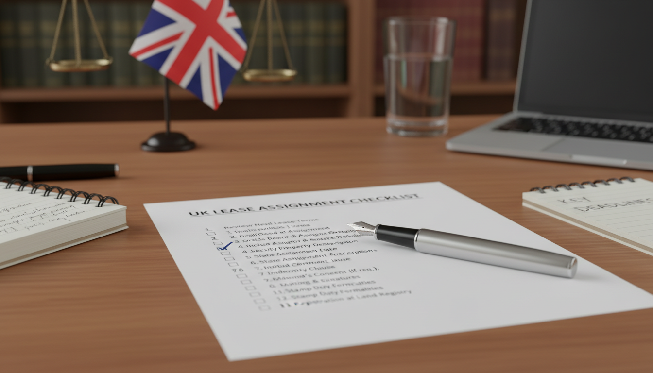 Legal checklist for valid assignment