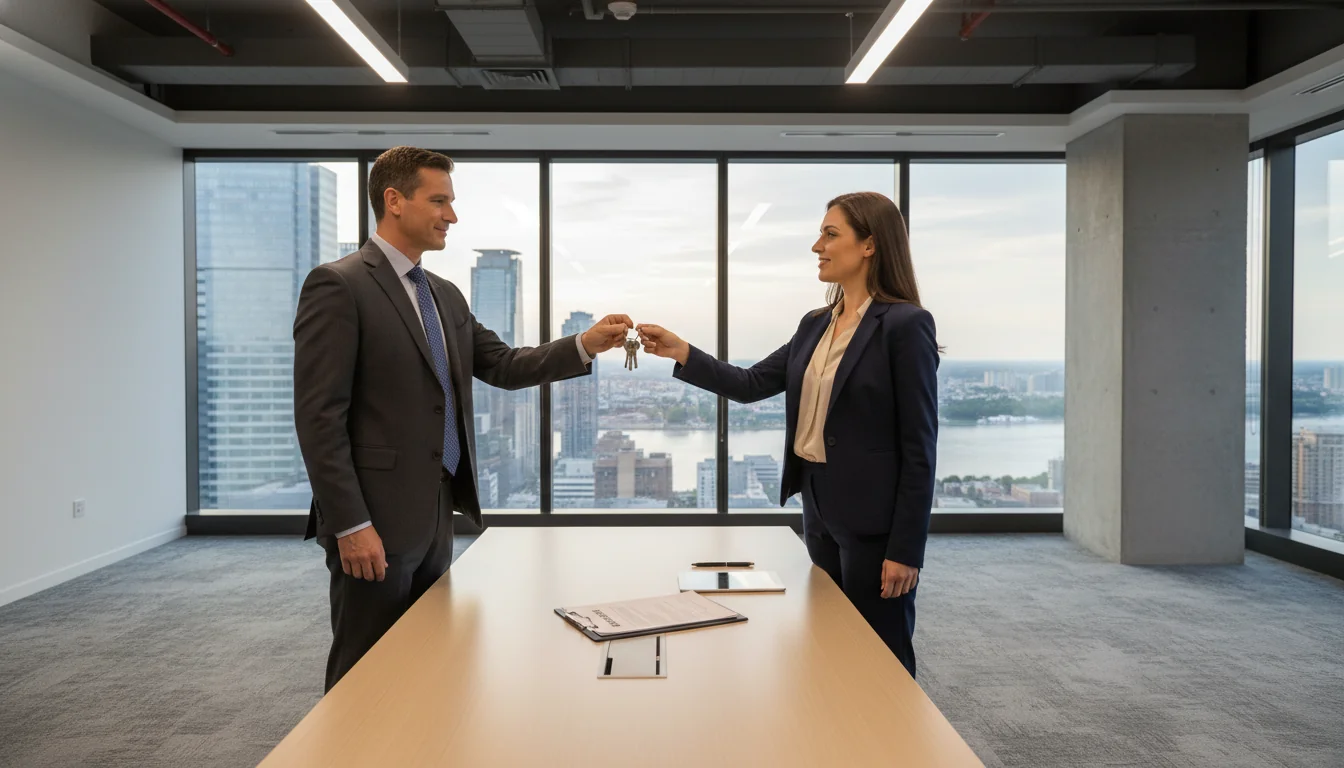 Office space handover in business deal