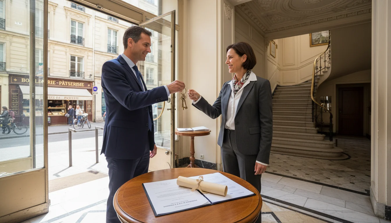 Handing over commercial property keys
