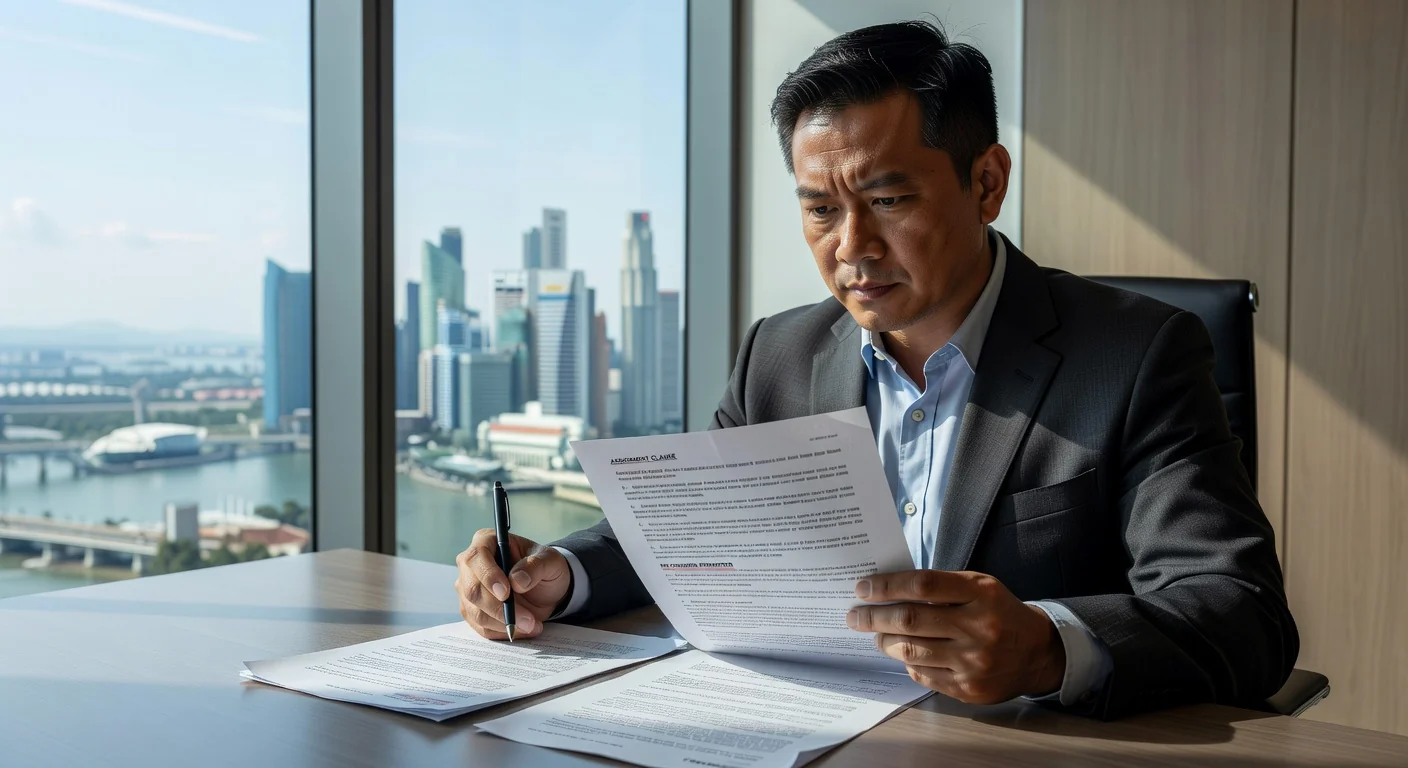 Reviewing lease agreement documents