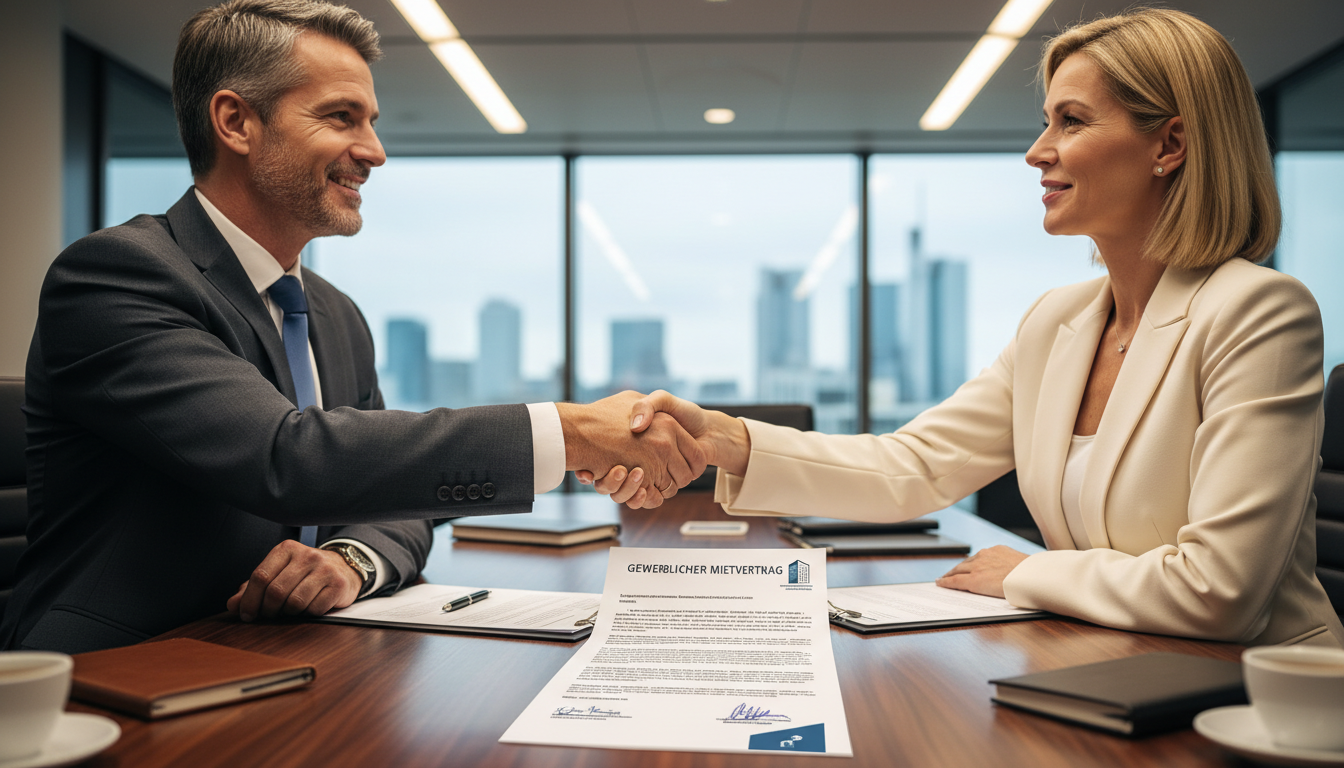 Handshake sealing lease agreement