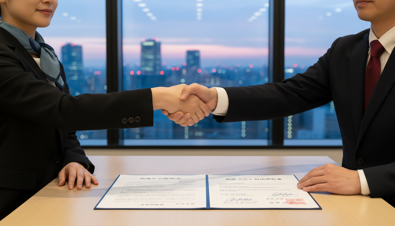 Signing commercial lease transfer agreement