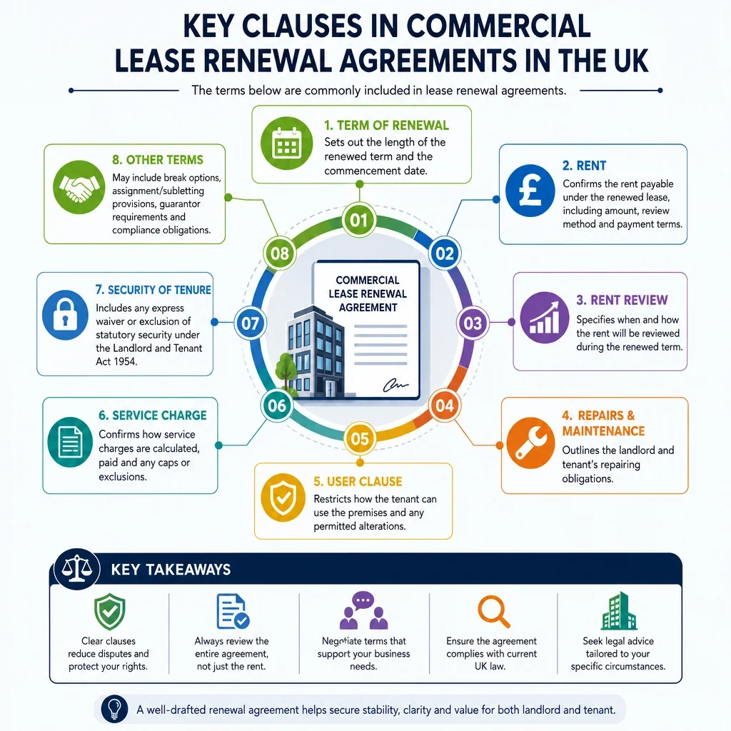 Key Clauses in Commercial Lease Renewal Agreements