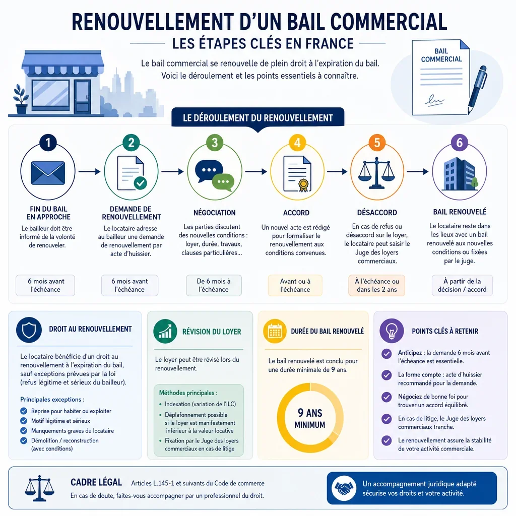 Documents utiles pour le renouvellement d’un bail commercial