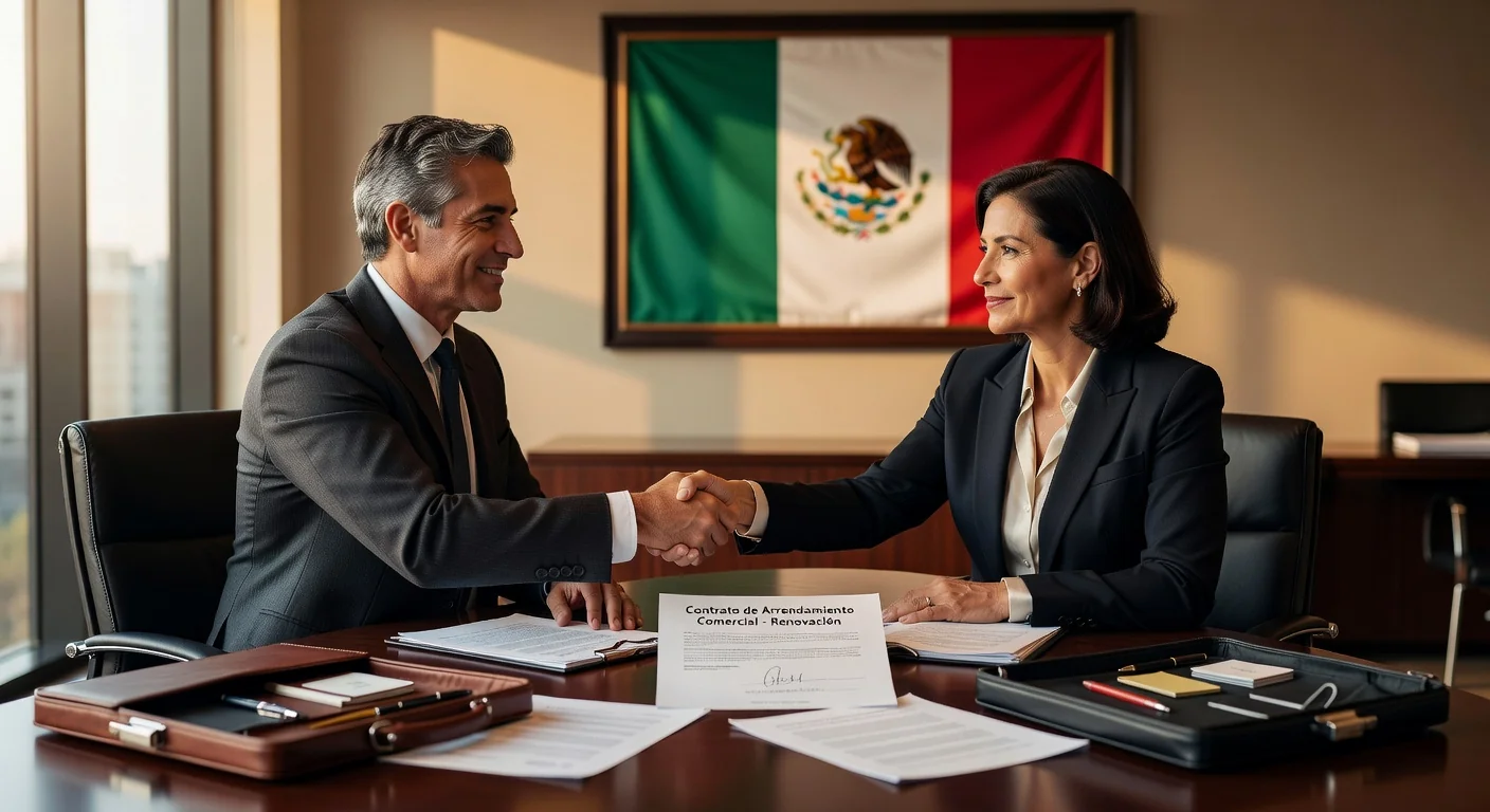 Handshake after lease agreement