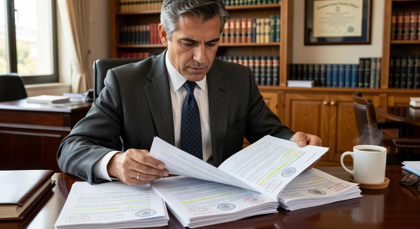 Reviewing lease renewal paperwork