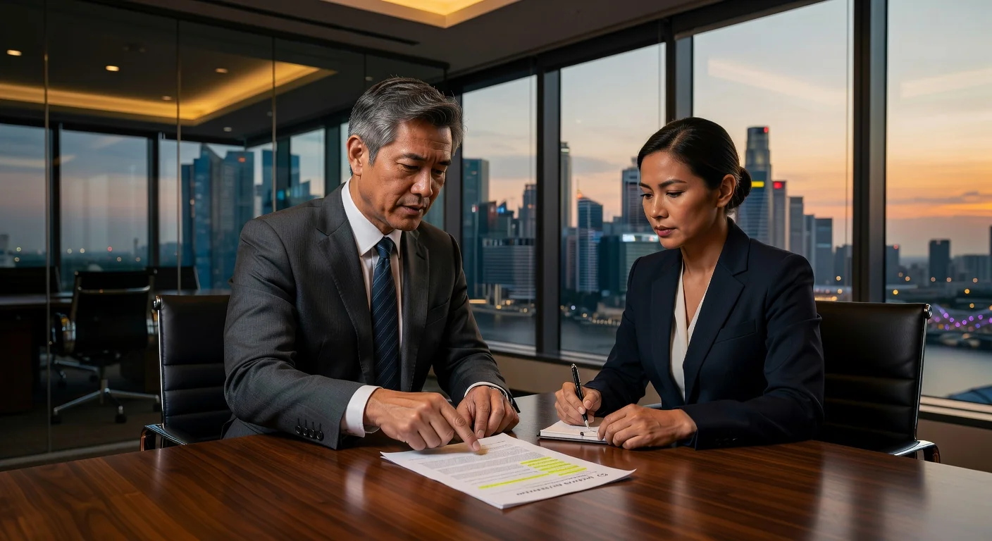 Legal advisor explaining lease pitfalls