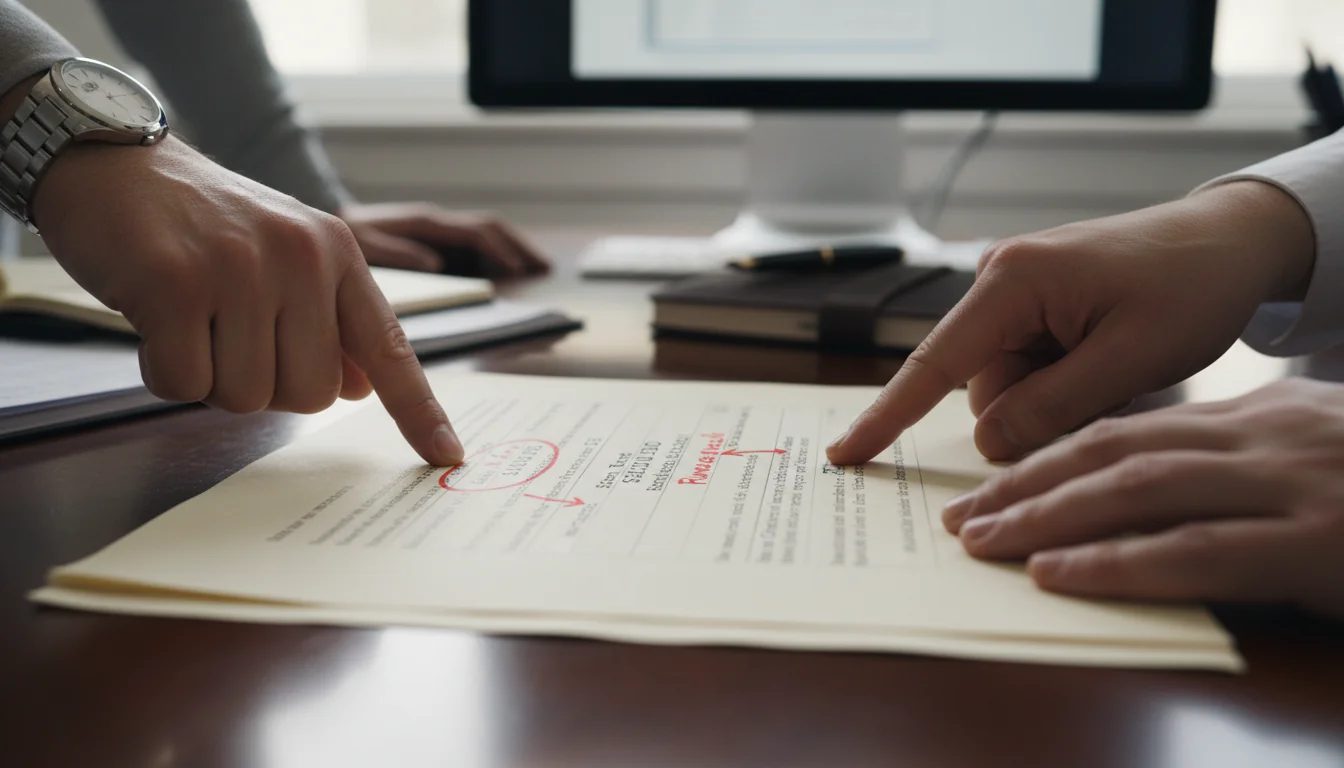 Key terms in lease LOI document
