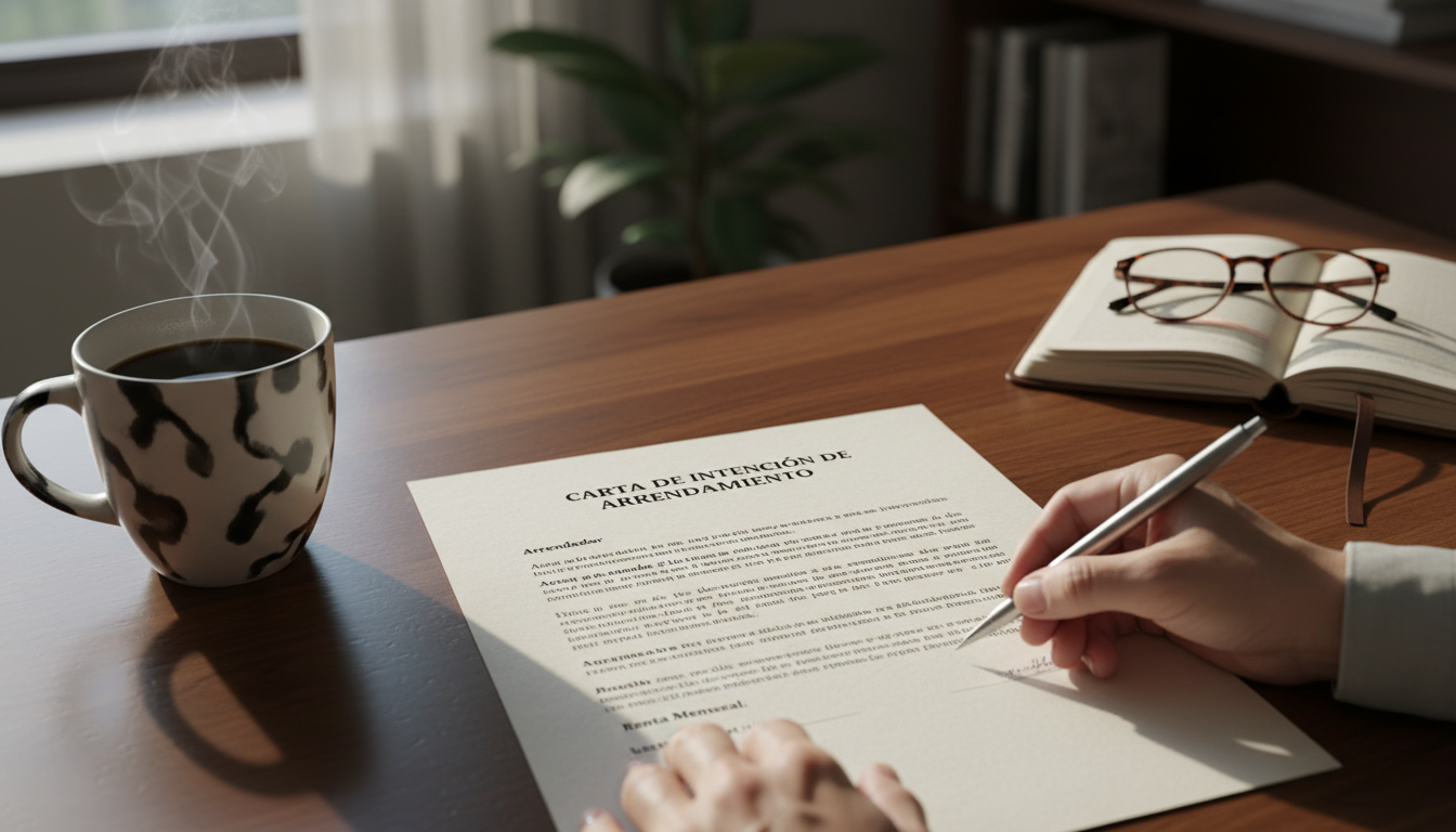 Lease contract document close-up