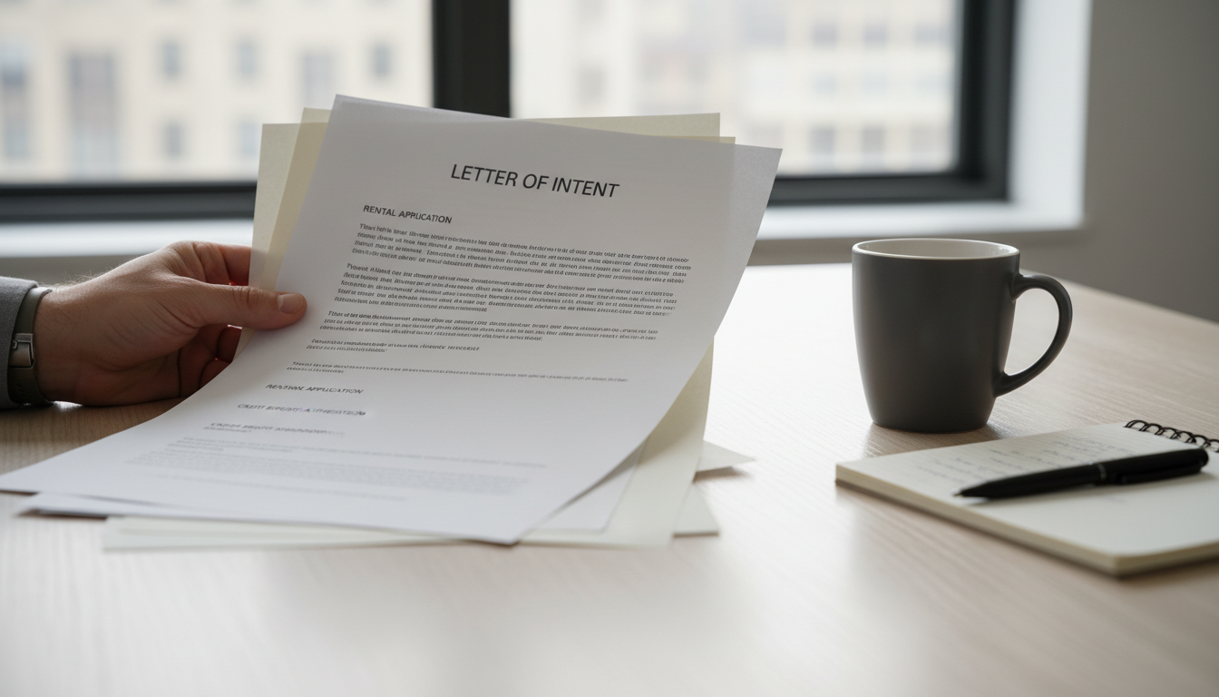 Reviewing rental application documents