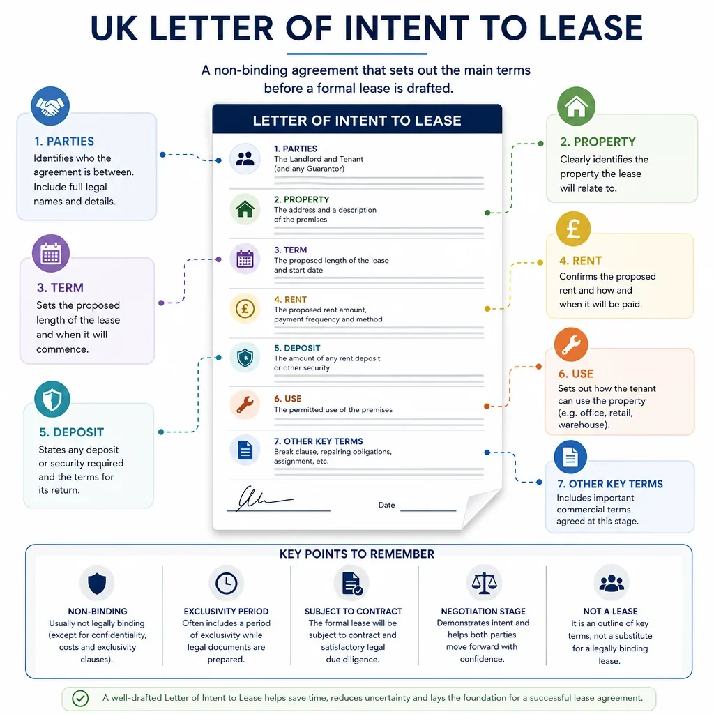 Common terms in UK letters of intent to lease