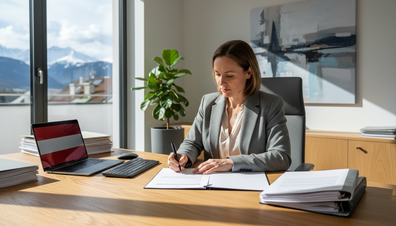 Person signing rental declaration