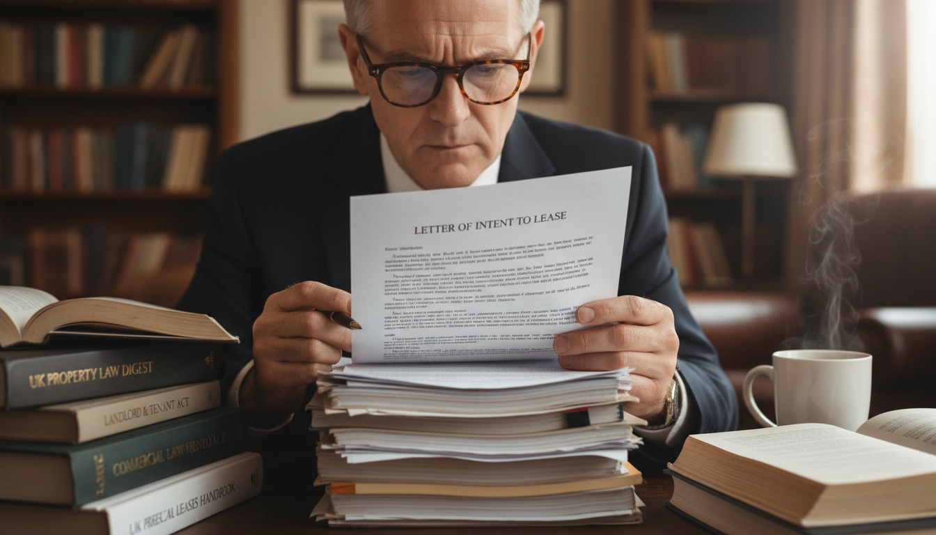 Reviewing lease intent legal papers