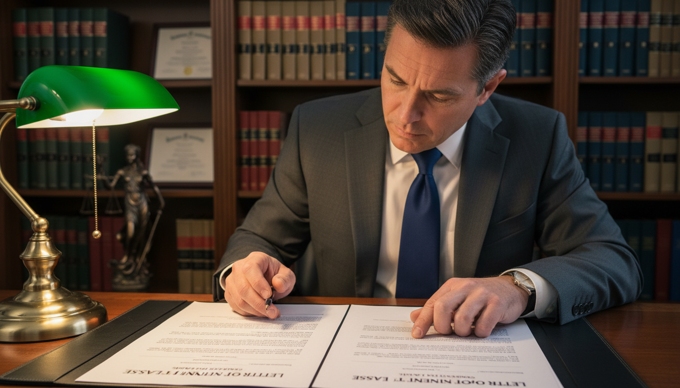 Reviewing US lease intent paperwork