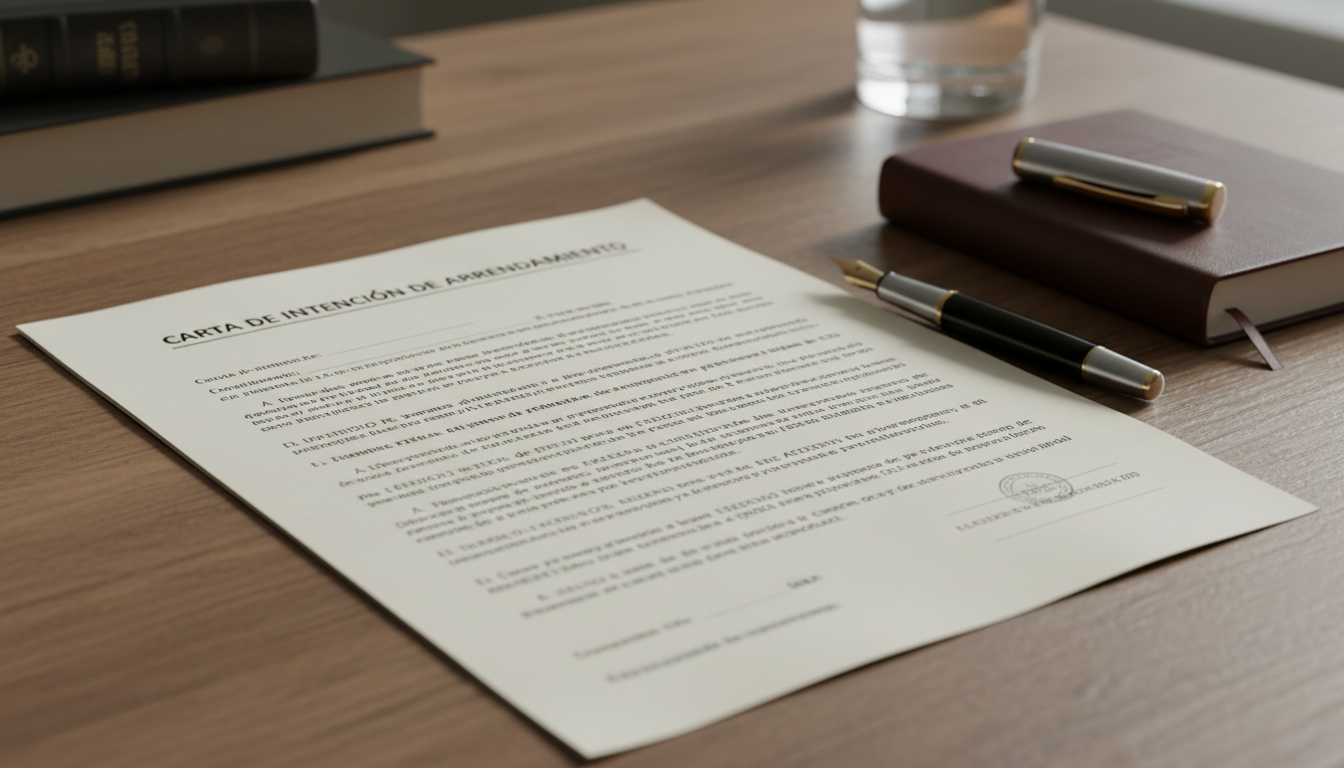 Spanish rental contract document close-up