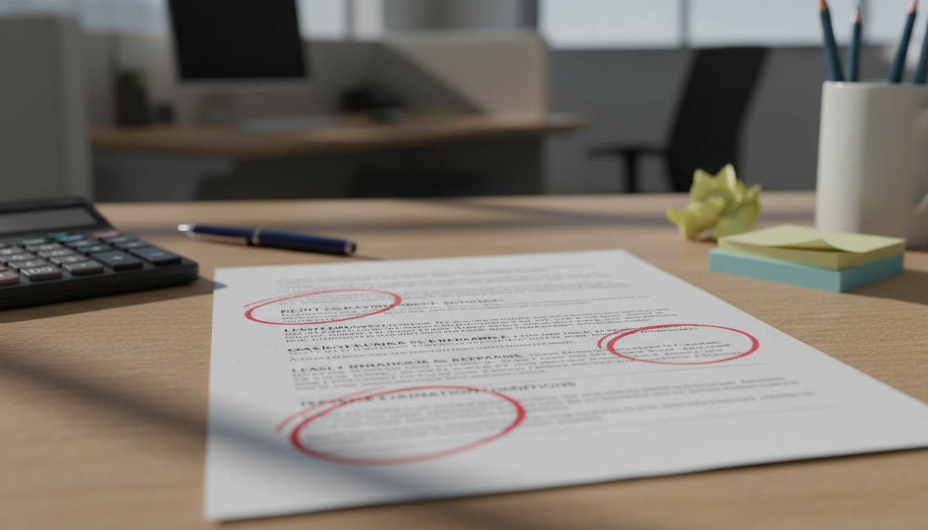 Key lease clauses highlighted