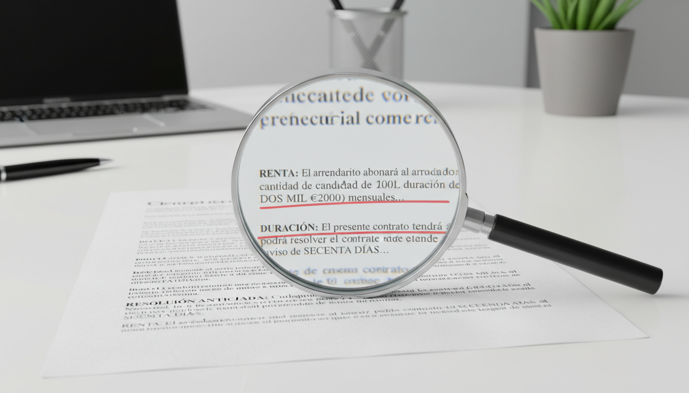 Key elements of Spanish lease agreement