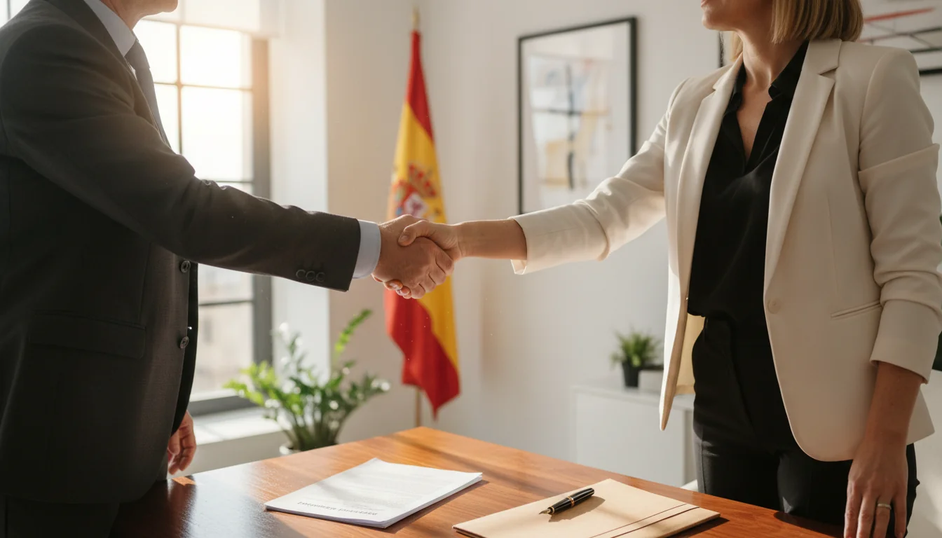 Spanish commercial lease contract signing
