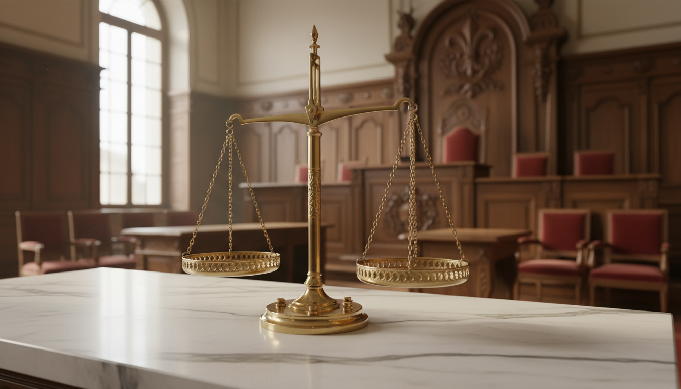 Balance scale justice symbol