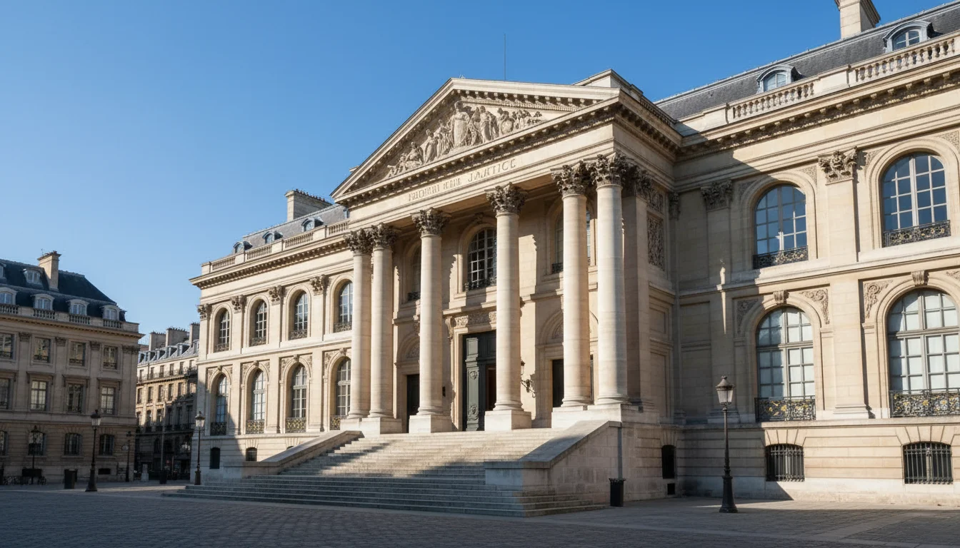 French courthouse exterior