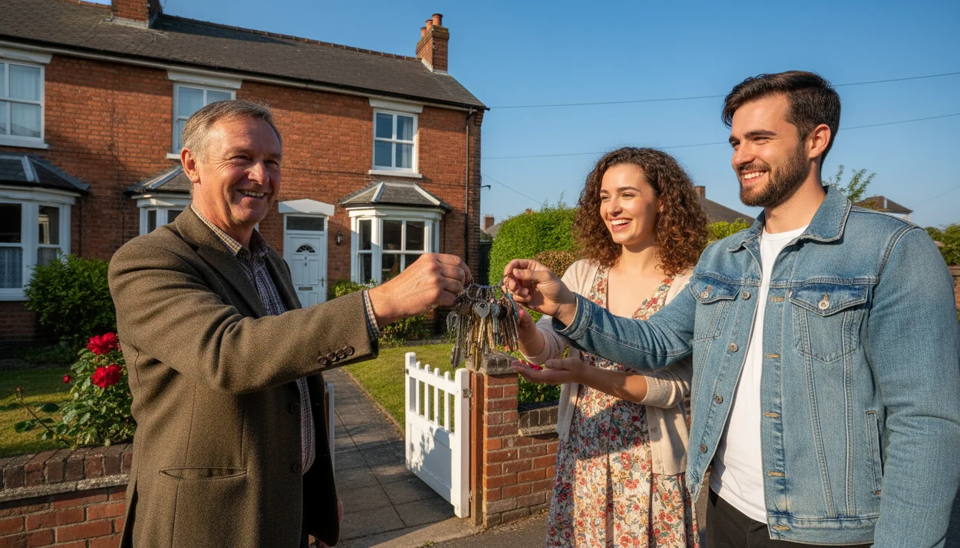 UK house keys handover