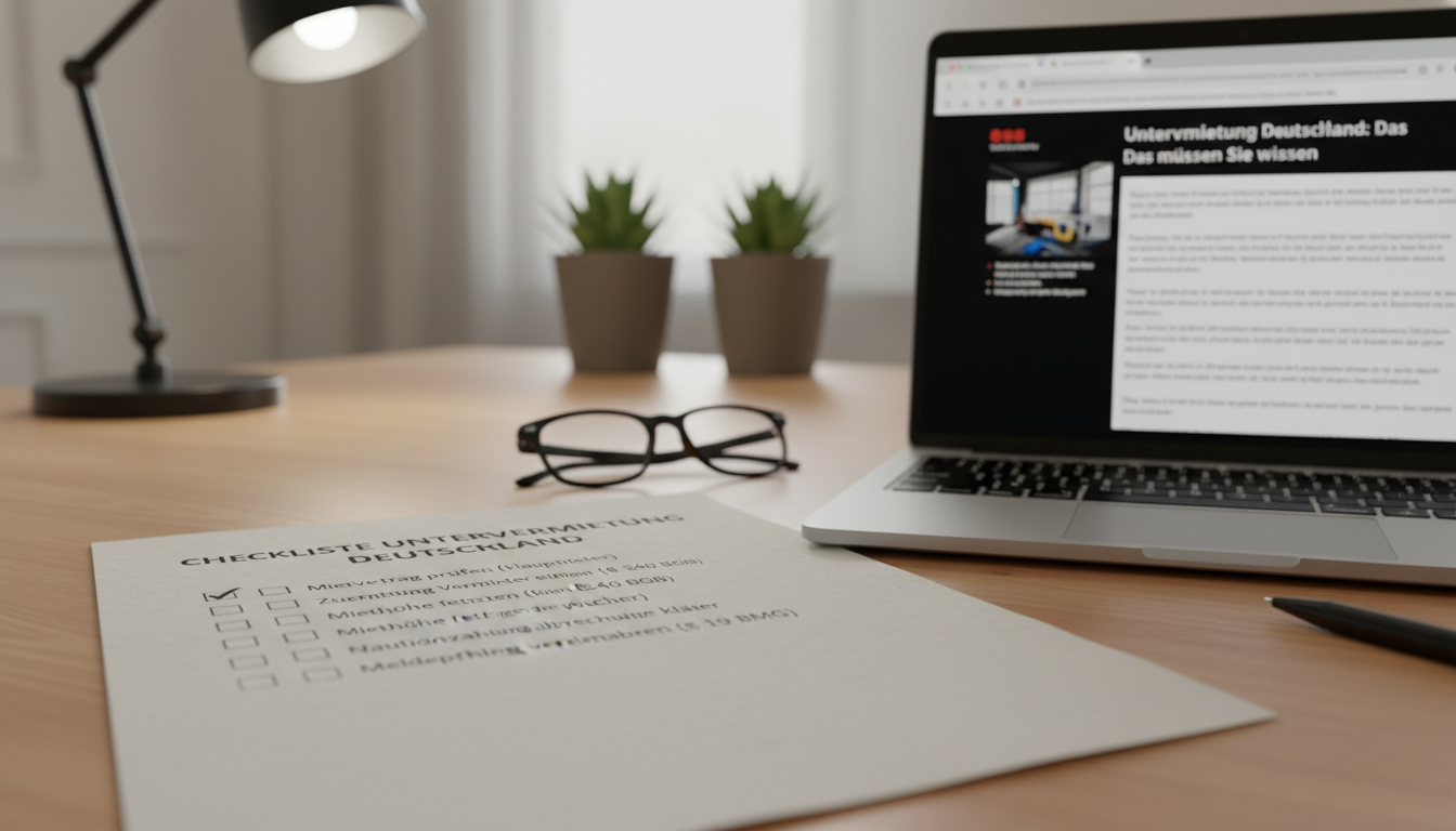 Checklist for German room subletting rules