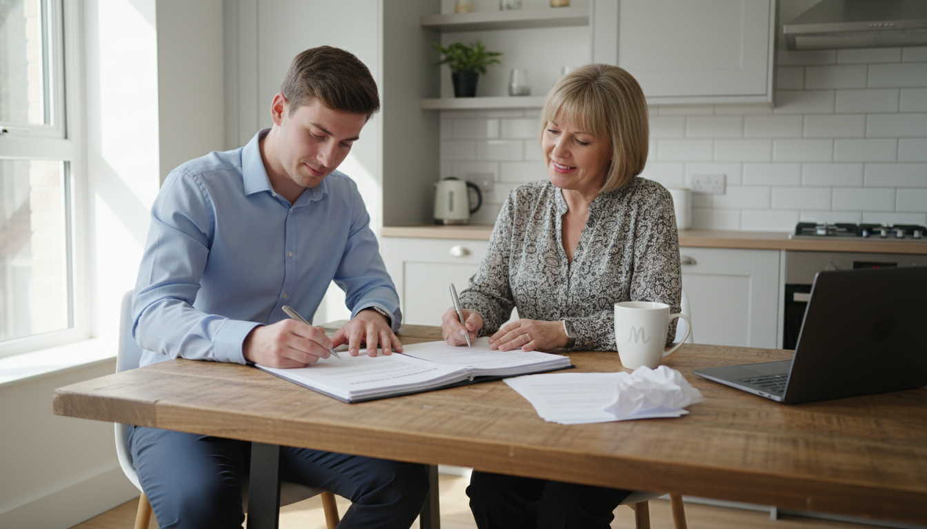 Signing a tenancy agreement