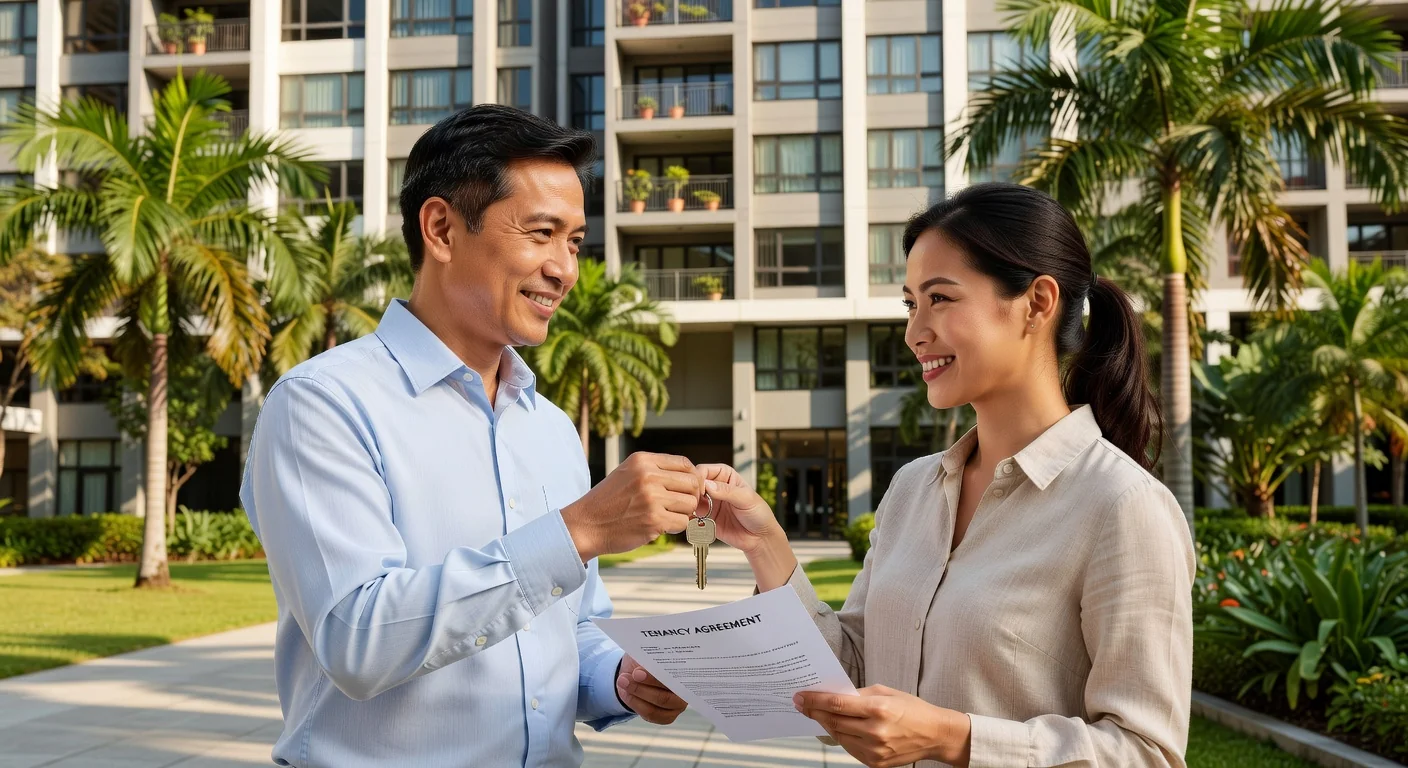 Key handover between landlord tenant