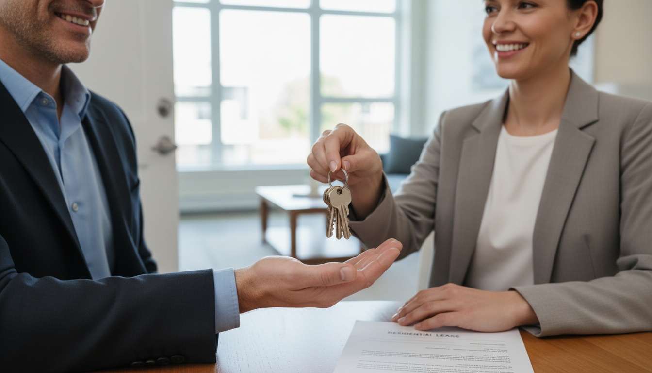 Key handover in rental