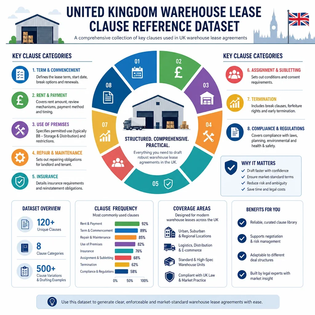 Warehouse Lease Clause Reference Dataset
