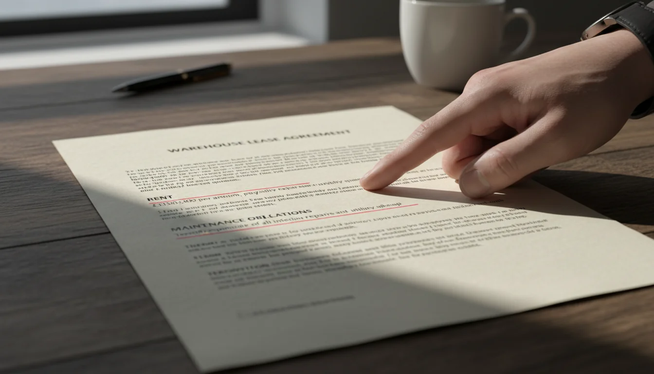 Key clauses in lease contract