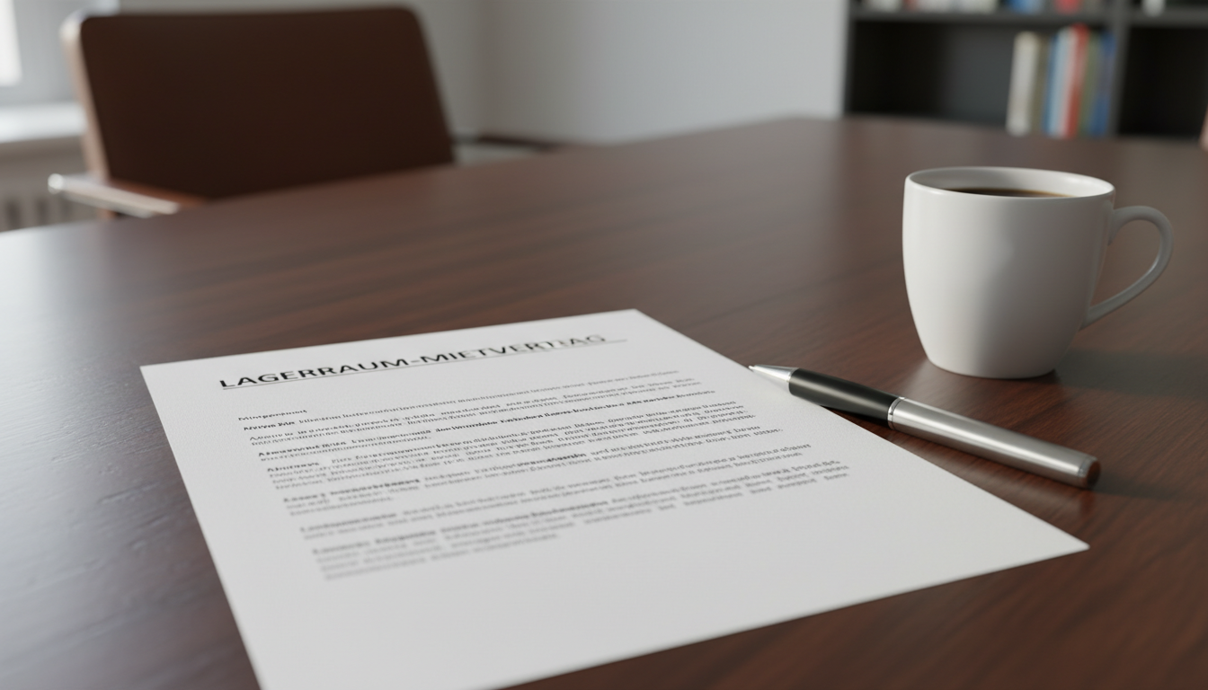 Storage room lease agreement form.