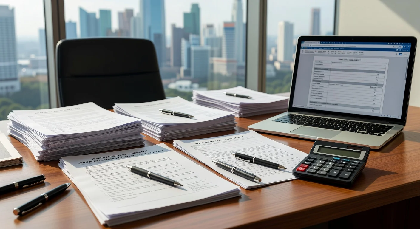 Legal documents on office desk