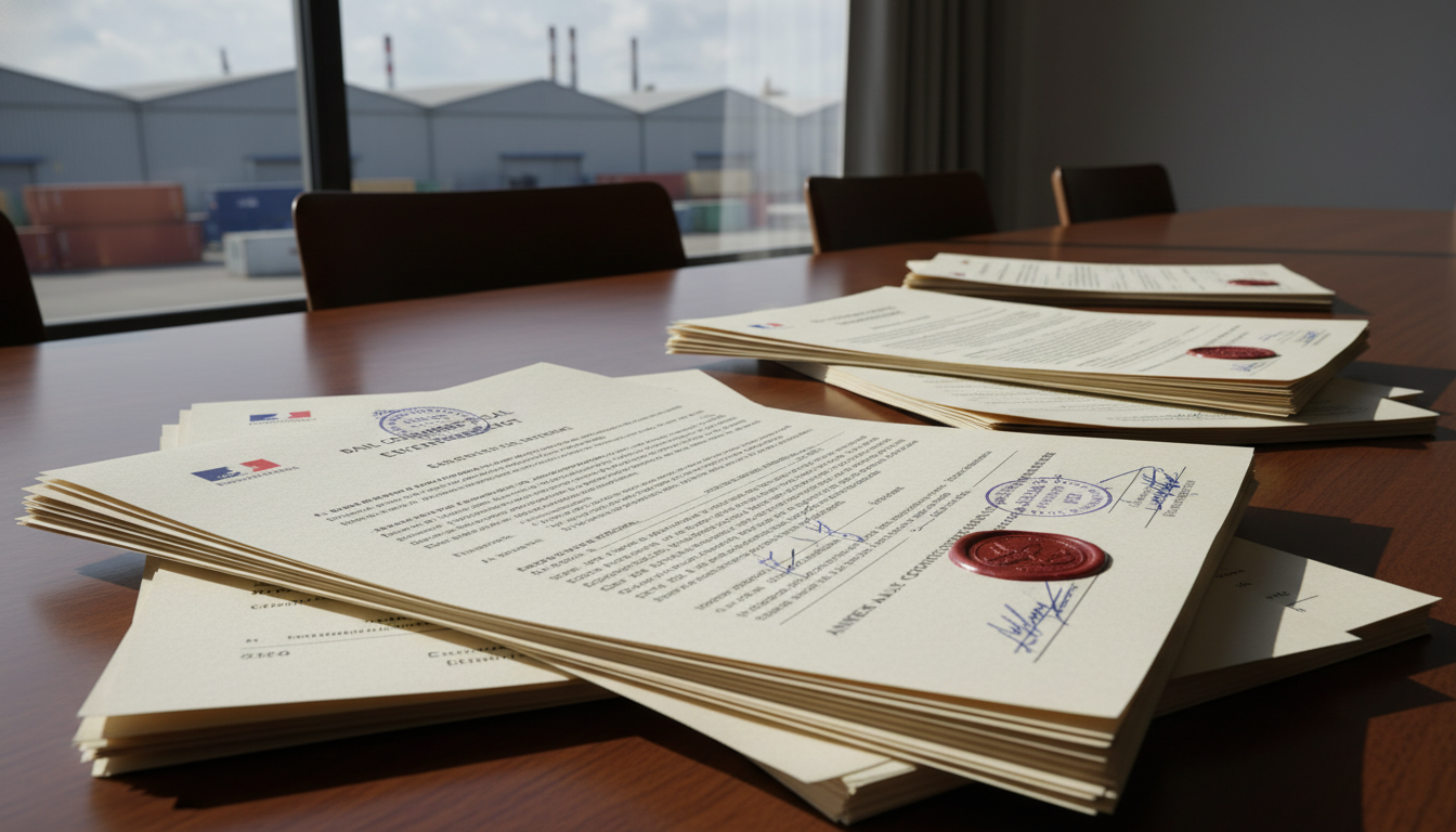 French legal warehouse documents