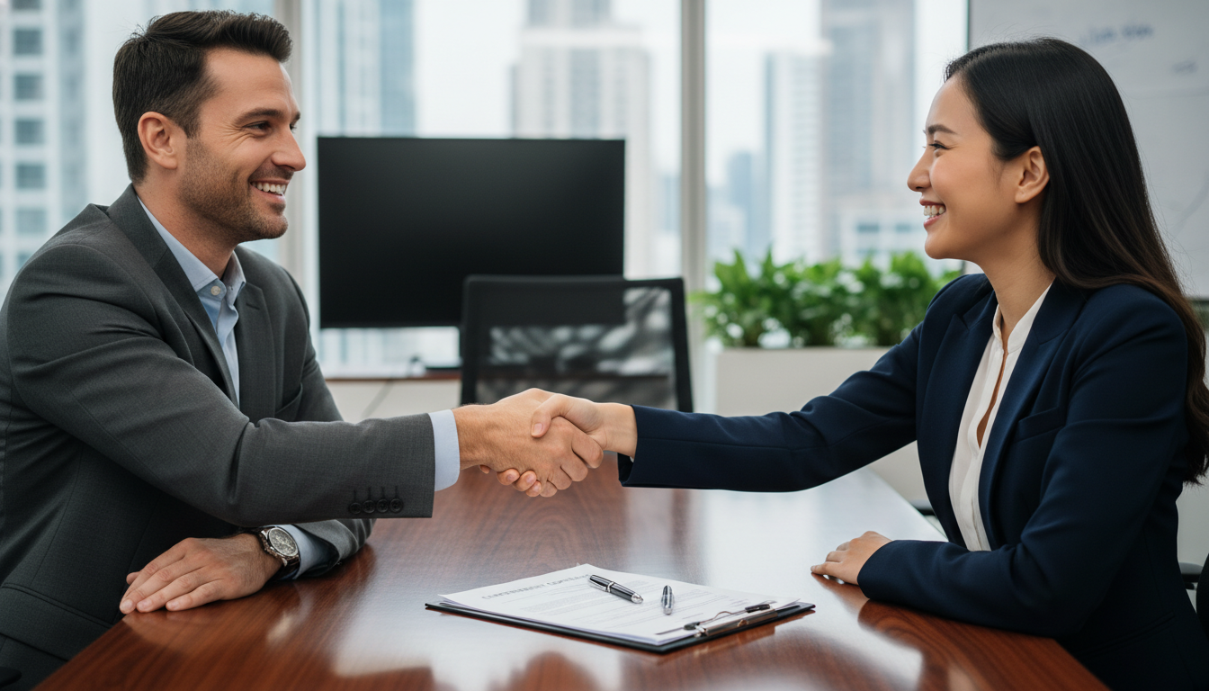 Handshake sealing job agreement