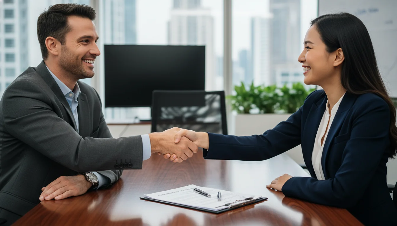 Handshake sealing job agreement