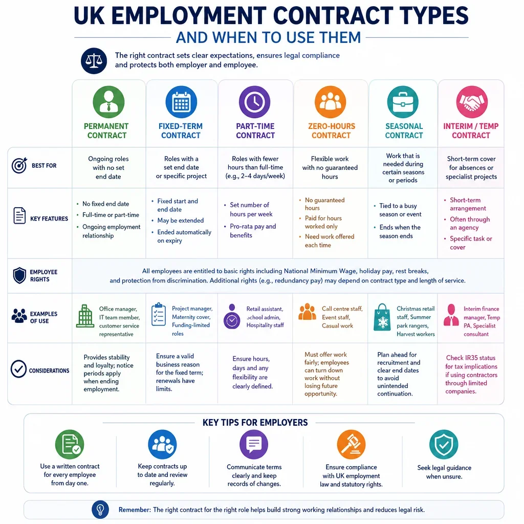 UK Employment Contract Types and Use Cases