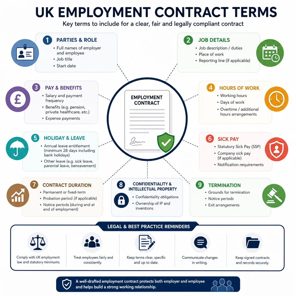 UK Employment Contract Terms Checklist