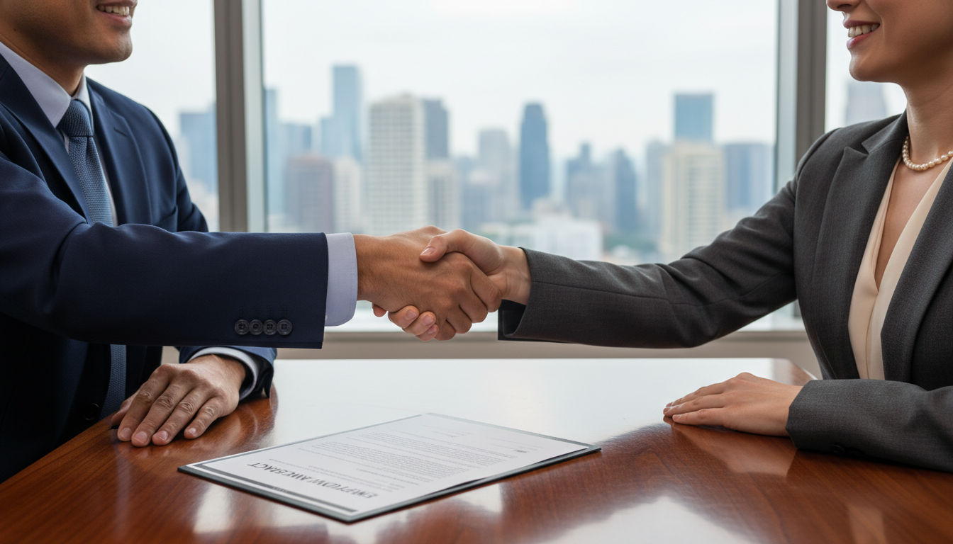 Handshake sealing job agreement