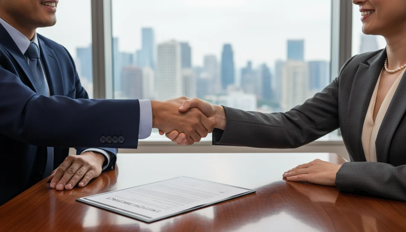 Handshake sealing job agreement