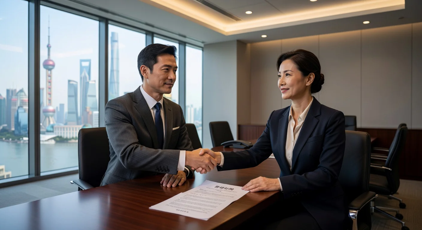 Signing Chinese labor contract