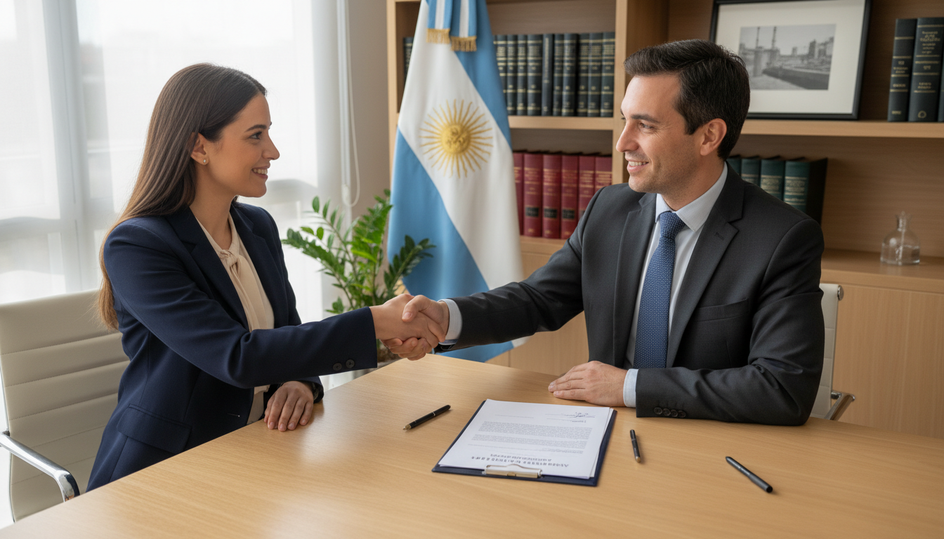 Professional signing independent service contract