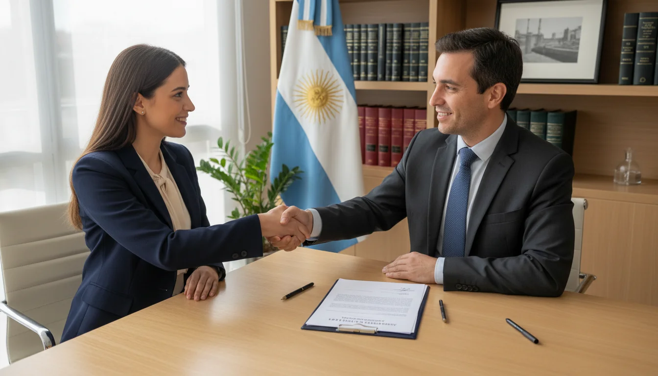 Professional signing independent service contract