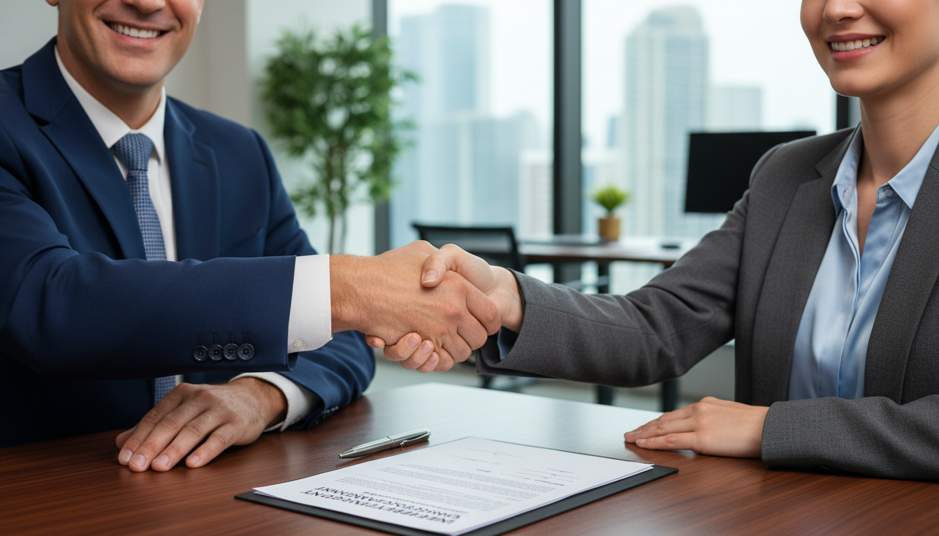 Handshake sealing agreement