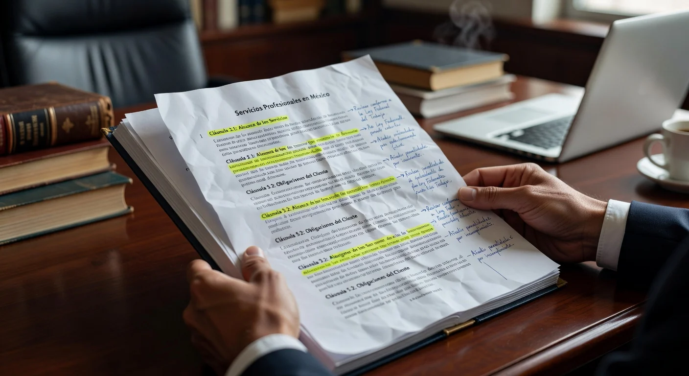 Key clauses in service contract.