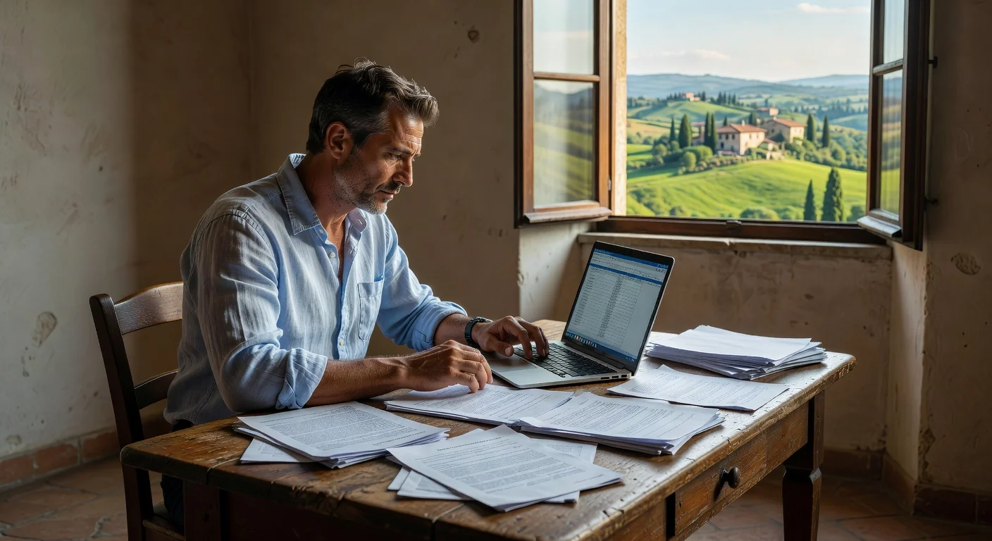 Freelancer working at desk