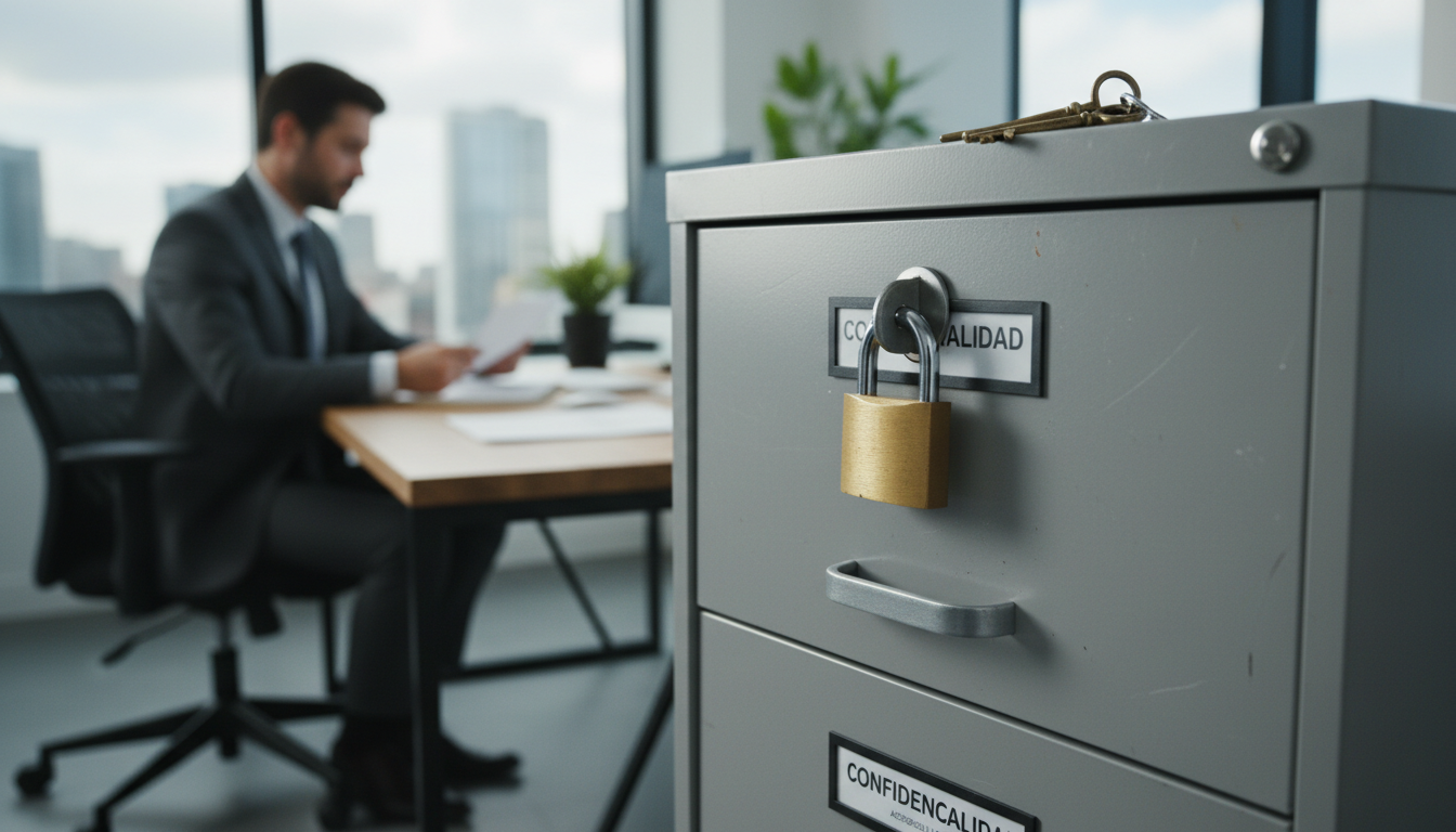 Secure document lock in office
