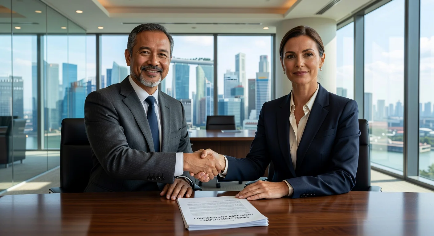 Handshake sealing confidentiality deal